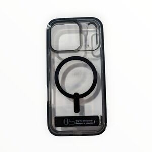 R8-Poly ZAGG Santa Cruz Snap Case Kickstand iPhone 17 Pro‎ Clear/Black Scuffing